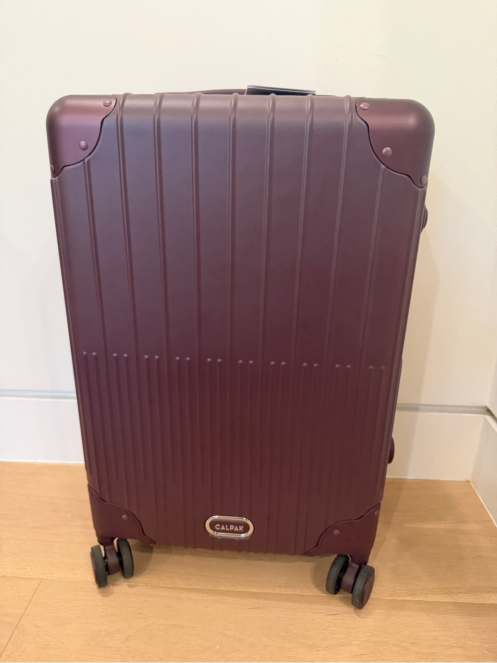 CALPAK Vault Carry On Luggage in Dark Cherry - Picture 2 of 7